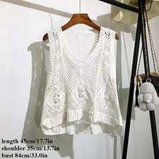 Damen Gestrickte Weste Rhombus