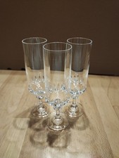 Sektgläser Set 3 Stück Bleikristall mit Schliff Vintage