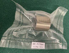 ANGEBOT 200g Titan Grade 2, ASTM B 348 Metall Titanium element 22 Ti Schlosserei