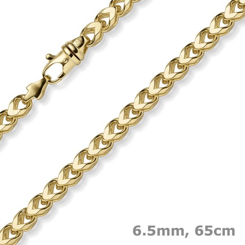 5mm franco kette halskette - 6,5mm,