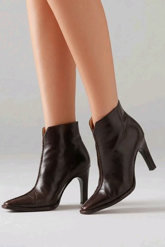 Leder stiefeletten - leder,