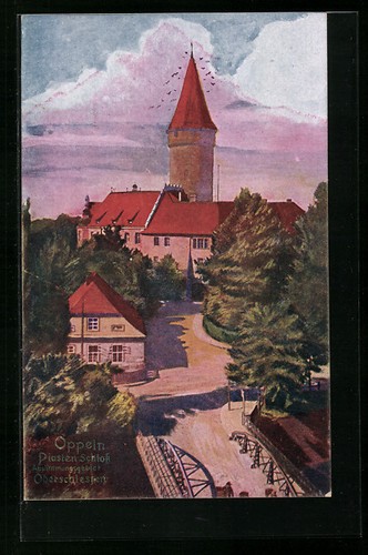 Künstler oppeln blick zum - künstler-ak,