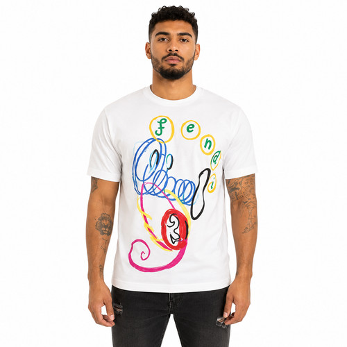 Fendi shirt uomo - t-shirt, bianca