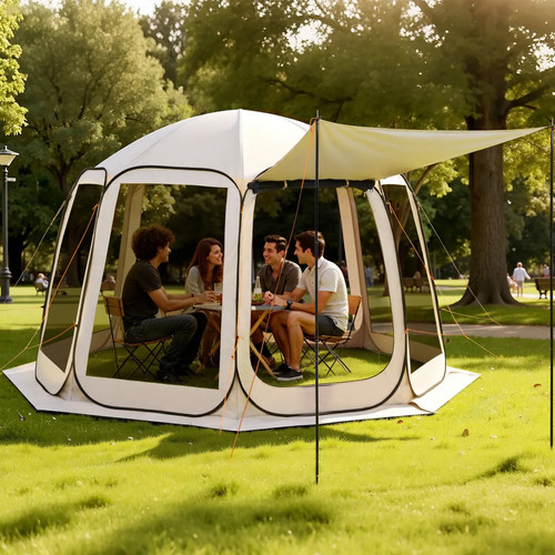 Campingzelt transparent mit