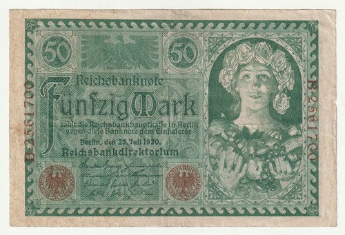 Mark reichsbanknote 1920 - mark,