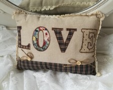 Kissen LOVE 20x28 Natur