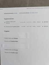 2 Flugtickets nach Pescara/