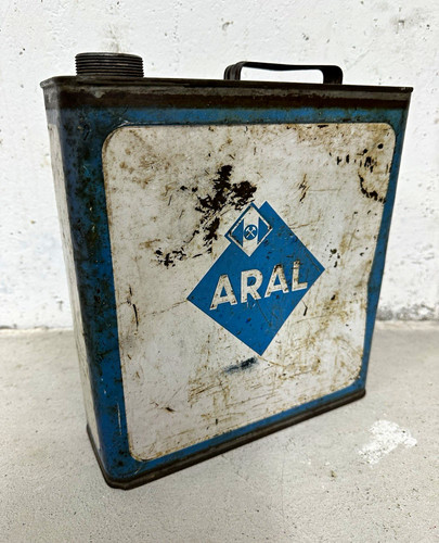 Aral metallkanister mit logo - aral,