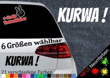 KURWA! Aufkleber -6 Größen