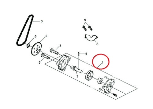 New oem sym - pump, Ölpumpe