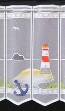 Leuchtturm Scheibengardine