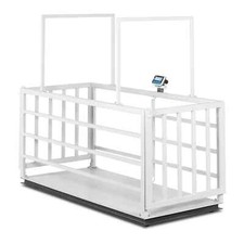 Tierwaage geeicht 200 g (0-600 kg) / 500 g (600-1.500 kg) tiergerecht + Gitter