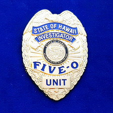 ehemalige Hawaii Five-0 Polizeimarke alte Ausführung Hawaii Five O  #1