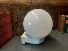 Alt Org. Wandleuchte Kugellampe Opalglas 20er J.  Keller Sanitär Bauhaus Selten
