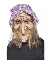 Alte Hexen Maske aus Latex