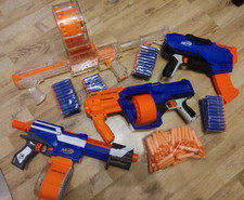 Pumpgun-Superpack: 4 Nerf inkl. Raider CS-35 transparent + 200 neue Darts