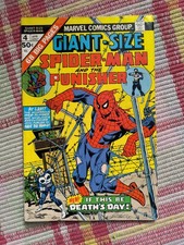 Marvel Comics Giant Size 4 Spiderman Punisher 1975 1st Print