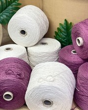 100% BOURETTE SEIDE Konengarn