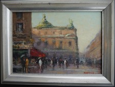 Gemälde Pedant, Pariser Ansichten, perfekter Malstil