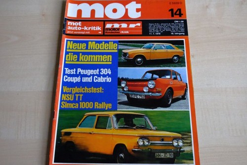 Mot 1970 nsu - mot,