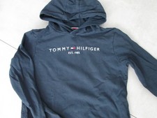 Tommy Hilfiger Kapuzenpullover Jungen Gr. 176 dunkelblauer Hoodie