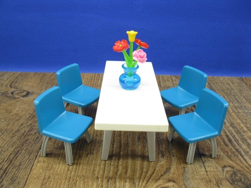 Tisch blumenvase stühle - tisch, 4