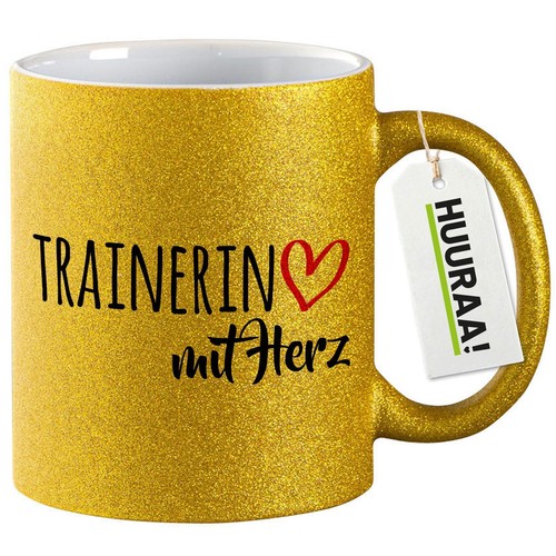 Glitzertasse trainerin mit - trainerin,