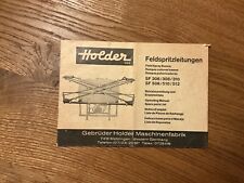 Orig. HOLDER Feldspritzen Betriebsanleitung & Ersatzteilliste Prospekt TraktorC2