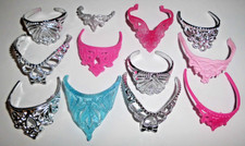 %***12 Barbie Prinzessinnen Kronen*Überwiegend neu***%