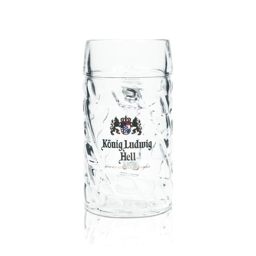 König ludwig maßkrug glas - könig, 1l