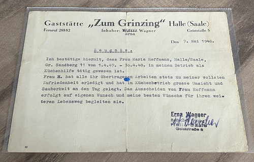Altes zeugnis halle saale - halle,