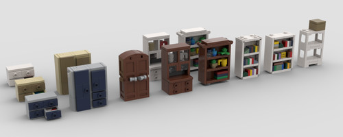 Lego moc möbel set 13x - lego,