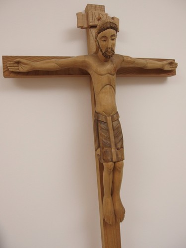 Großes holzkreuz gebeizt - großes,