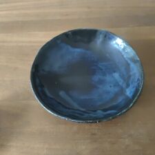 Schale Obst Gebäck handgetöpfert Studiokeramik blau Sewening Ø 24 cm