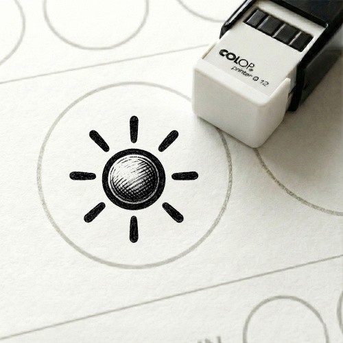 Bonusstempel sonne 10x10 - sonne, mm