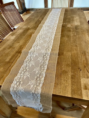 Jute tischläufer mit - jute,