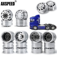 Alloy Metall Vorderrad / hinten Räder Felgen Für 1:14 Tamiya Traktor Truck