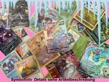 101x Pokemon Karten mit V/VMAX/GX/RAINBOW Karte & 10x R.HOLO - IDEALES GESCHENK
