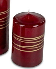 Formano Kerze Spirale Rot Gold