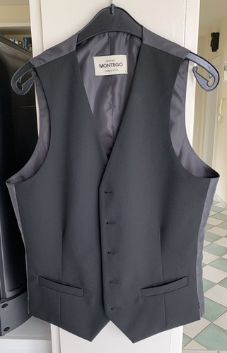 Schwarze anzugweste montego - schwarze,
