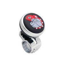 Bulldog Logo Car Steering