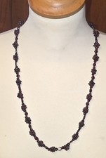 Kette Collier Halskette Granat Granatkette Edelstein