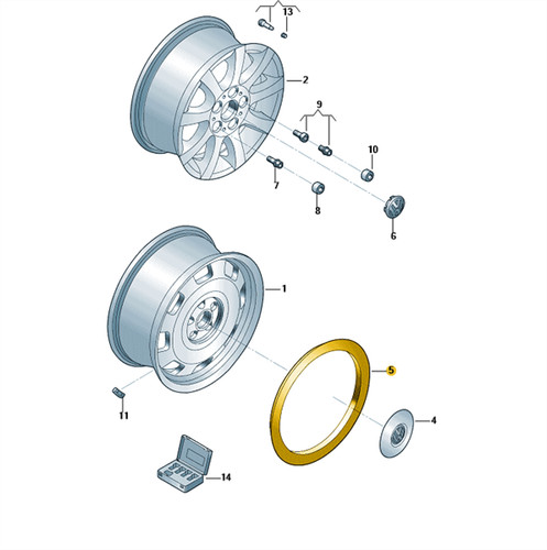 Original felgenring - original,