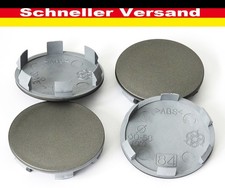 4x Außen 60 mm Innen 58 mm Nabenkappen Felgendeckel Radnabendeckel Grau