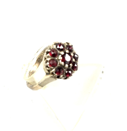 Granat art deko - deko, ring,