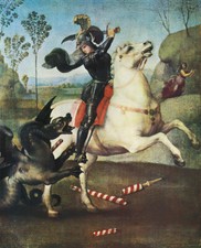 Der heilige Georg im Kampf mit