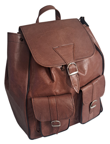 Leder rucksack vintage 32cm - leder,