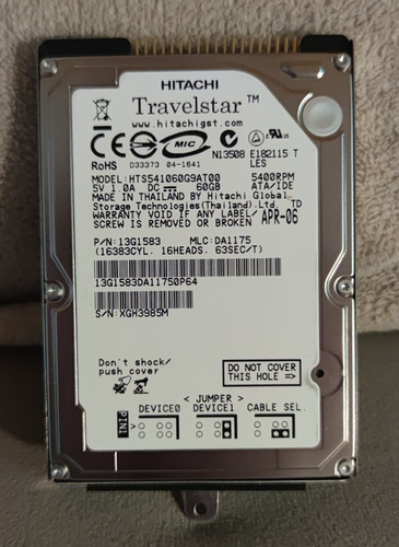 Hitachi travelstar 60gb ide - hitachi,