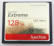 Compact Flash CF Karte SanDisk Extreme 128 GB 120 mb/s UDMA 7 - inkl. 19% MwSt.