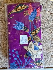 Original Thai Batik Stoff Tuch Sarong/ Rock oder Wickelstoff in Violet (Lila)